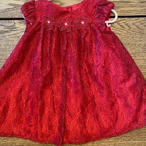 Beautiful girl sparkle red dress 18 months